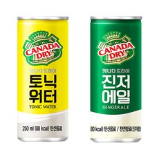 250ml x 20캔 캐나다드라이 하이볼 진저에일10+토닉워터10