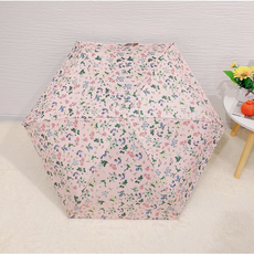 유유마켓 꽃무늬 초경량 예쁜 5단 미니 암막 휴대용 우양산