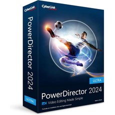 CyberLink PowerDirector 2024 울트라 | 쉬운 AI 영상 편집 프리미엄 시각 효과가 있는 Windows용 사용하기 소프트웨어 슬라이드쇼 화면 레코더 다운로