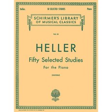 Heller - 50 Selected Studies (from op. 45 46 47) 헬러 - 50개의 피아노 연습곡 선곡집 [50252140] Schirmer 셔머 - AP