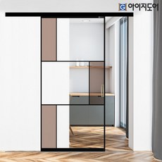 아이지도어 중문 원슬라이딩 1.4 울트라 초슬림 아파트 현관중문 (안전접합유리 카르에)
