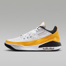 [국내매장판] 나이키 조던 맥스 아우라 5 화이트 옐로우 미드탑 스니커즈 운동화 DZ4353-701