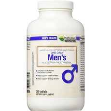 Natures Wonder One Daily Mens 종합 비타민 365 Count 비교 vs. One A Day Mens Health Formula 365 Count(1팩), 1개