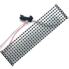 실내 RGB 풀 컬러 LED 모듈 WS2812 소형 스크린 32*8 도트 P5mm SMD2020 매트릭스 영어 문자 비디오 광, 01 1_03 Four PCS, 4개