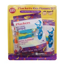 PLACKERS 플랙커스 어린이 치실 75개 x 3팩 유아용 아동 코스트코, 75개입, 3개