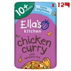 Ella's 엘라스 키친 치킨 커리 위드 젤리 라이스 190g 12팩, 12개