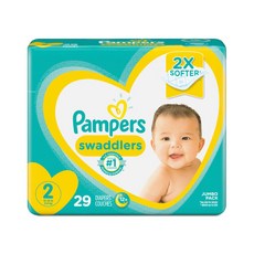 팸퍼스 스와들러 밴드형 기저귀 아동공용 2단계(5~8kg), 29매