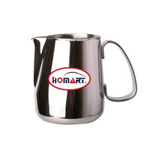 [홈아트] 이탈리안 스타일 밀크저그 스팀피처 800ml, 실버, 1개