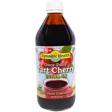Dynamic Health Laboratories 원스 데일리 타트체리 울트라 5배 100％ 주스 농축액 473 ml(16fl oz), 473ml, 1개