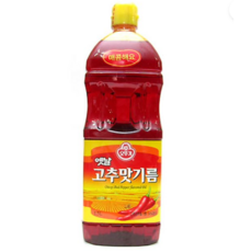 오뚜기옛날 고추맛기름, 1.5L, 17개