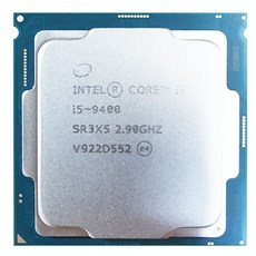 [INTEL] 코어9세대 i5-9400 벌크 쿨러미포함 (커피레이크 리프레시/3.60GHz/9MB/병행수입) - i5-9400