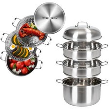 인덕션 찜솥 3단 냄비 들통형 대형 찜기 곰솥냄비36cm, 3단찜솥 36cm_7888, 인덕션 3단찜솥 36cm_7888, 1개