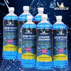 미쉐린 차량용 에탄올 워셔액 1.8L 6개입, 6개