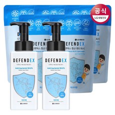 디펜덱스 버블 향균 핸드워시 파우더향 500mlx2개+리필200mlx5개, 1세트