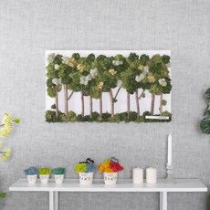 스칸디아모스 공기 정화 식물 천연 이끼 선물, 가로숲스칸디아캔버스2set 70cm, 단품