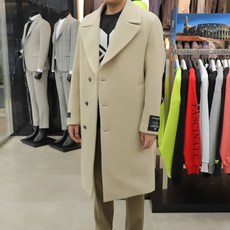 지오송지오 ZUW21504 라이트베이지 반더블 알파카 오버핏 코트