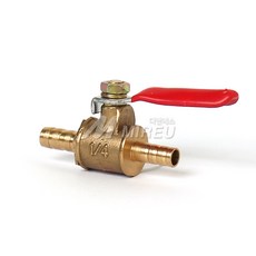 황동 볼 밸브 수동 조절 벨브 6mm 8mm 10mm DN08, 1개