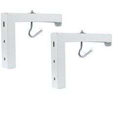 프로젝트 마운트 VIVO Universal Wall Hanging 6&quot Adjustable L-Bracket Mount Plate Hook Kit for Projector Screens MOUNT-PS01, Color = White