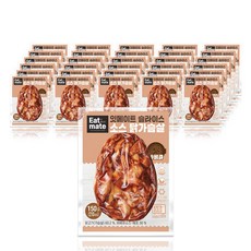 잇메이트 슬라이스 소스 닭가슴살 바베큐 150gx30팩(4.5kg), 단품, 30개, 150g