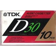 D30 타입 1 노멀 포지션 표준 오디오 카세트 10팩 109816, 10개