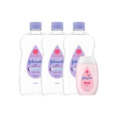 존슨즈 베이비 베드타임 오일 500ml 3개 + (핑크 로션 100ml 1개) 코스트코 대용량 화장품 선물