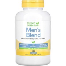 멀티비타민 SuperNutrition Mens Blend Multi-Vitamin Iron-Free High-Potency 6/Day Tablets 30 Day Supply