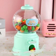 귀여운 크리에이티브 크리스마스 동전 은행 집 장식 사탕 기계 디펜서 생일 선물 돈 절약 상자, 1개, 7. light green