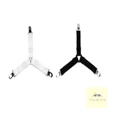 THE끌리네 침대시트 고정 클립 4P 매트리스고정밴드 침대커버밴드, 화이트, 4개