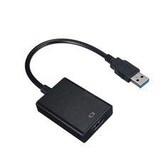 USB2.0 to HDMI 변환 컨버터 외장그래픽 듀얼 모니터 확장 연결 U20HDMI