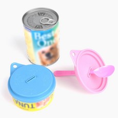 반려동물 캔 간식 덮개 2개 세트 강아지 고양이 반려견 반려묘 간식 저장 뚜껑 고무 flexolid