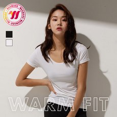 애니바디 웜마크여성 U넥[반팔]
