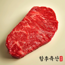 [당일발송] 1+등급 원뿔 고급 한우 채끝살 구이용 스테이크용, 400g, 1개, 두꺼움(3cm)