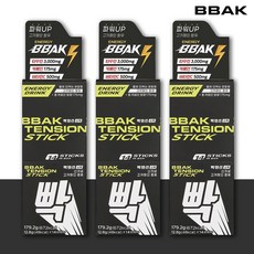 BBAK 빡텐션 라임 고카페인 타우린 비타민C 파워 헬스부스터 에너지 분말스틱 14포 3박스 (총 42포), 3개, 179.2g