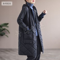 겨울 여성 빅 사이즈 패딩점퍼 하프 야상 여성패딩 6X063