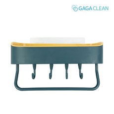 가가클린 다용도매직선반 (욕실 화장실 주방선반 수건걸이 수납 홀더 선반), 네이비옐로우, 1개