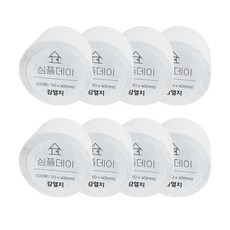 심플데이 감열라벨지 50x40mm 8롤 4800매, 50 x 40 mm (8롤 / 4800매)