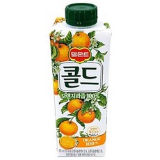 롯데 델몬트 콜드 비타민 플러스 오렌지100주스 250ml X 24개 멀티팩