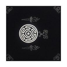 타로 테이블보 매트 50x50/60x60/75x75cm 점술 보드 게임 오라클 카드 패드, 50x50cm, 1개