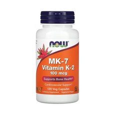 나우푸드 MK-7 비타민 K-2 100mcg 120캡슐, 1팩, 1개, 120정