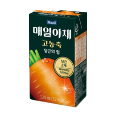 매일유업 매일야채 고농축 당근의 힘, 125ml, 48개