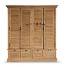 미닫이장농 이케아 미닫이 싱글 장롱 맞춤 제작하다 미국식 농촌 모방 친환경 가구 원목, 02 삼문