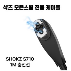 샥즈 오픈스윔 충전케이블 애프터샥 호환 충전선 SHOKZ S710, 1개, 검정, 100cm 1개, 검정, 100cm
