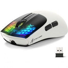 어택샤크 트라이 모드 BT 5.1/2가 포함된 X5 무선 게이밍 마우스입니다.4Ghz/USB-