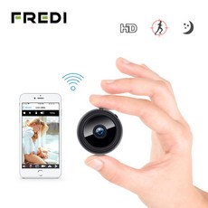 Delkien FREDI W9 1080P HD WiFi 미니 IP카메라 내장배터리 무선 보안카메라 적외선 나이트비전 감시CCTV, 단일 옵션