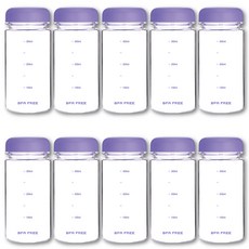 위드 마이보틀 트라이탄 눈금 물병 10p, 퍼플(10개입), 350ml, 10개