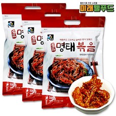 [미래웰푸드] 대림종합식품 명품 명태껍질볶음 500gX3봉, 500g, 3개