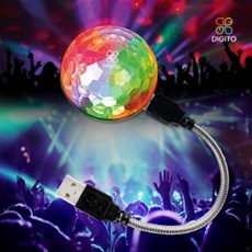 디지토 홈파티 가정용 노래방 LED 선셋조명 라이트감성무드등 미러볼, (6811)파티미러볼