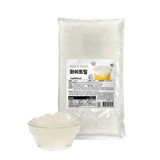 곤약펄 화이트 펄 1kg 타피오카 밀크티 버블티 음료 토핑, 1개, 1000g