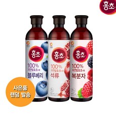 청정원 홍초 석류+복분자+블루베리900ml (+사은품랜덤)