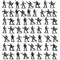 Kicko 288 Army Men Assorted Toy Soldiers Action Figures - for Party Favors Prizes Stocking Stuf, One Color_One Size, One Color_One Size, 상세 설명 참조0